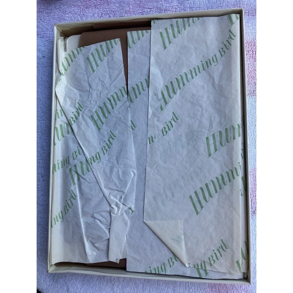 Vtg 1960s Oleg Cassini Humming Bird Stockings 9.5